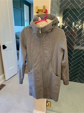 lululemon athletica Gray Full-Zip Hooded Sweatshirt